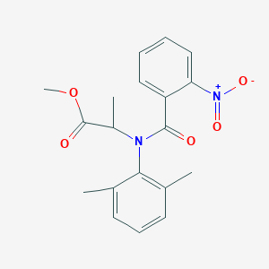 methyl N-(2,6-dimethylphenyl)-N-(2-nitrobenzoyl)alaninate