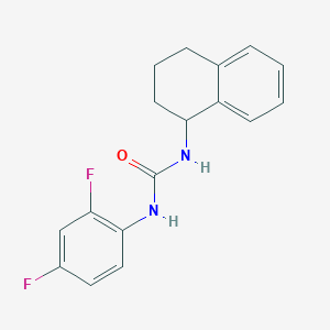molecular formula C17H16F2N2O B5060312 N-(2,4-difluorophenyl)-N'-(1,2,3,4-tetrahydro-1-naphthalenyl)urea 