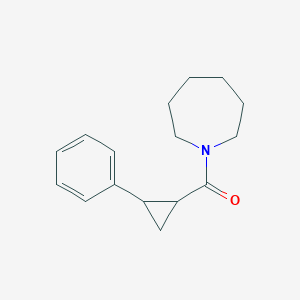 molecular formula C16H21NO B5060323 1-[(2-phenylcyclopropyl)carbonyl]azepane 