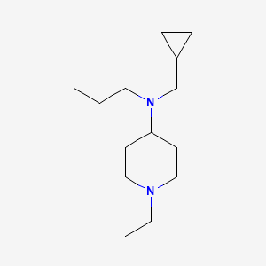 molecular formula C14H28N2 B5060376 N-(cyclopropylmethyl)-1-ethyl-N-propyl-4-piperidinamine 