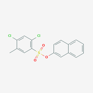 molecular formula C17H12Cl2O3S B5060409 2-naphthyl 2,4-dichloro-5-methylbenzenesulfonate 