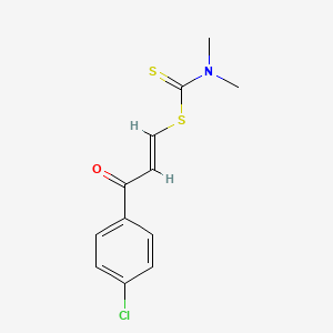 molecular formula C12H12ClNOS2 B5060479 3-(4-chlorophenyl)-3-oxo-1-propen-1-yl dimethyldithiocarbamate 