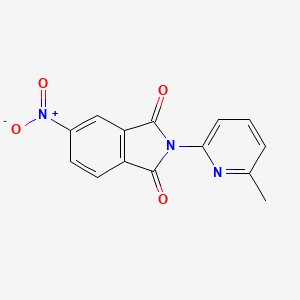 molecular formula C14H9N3O4 B5060498 2-(6-methyl-2-pyridinyl)-5-nitro-1H-isoindole-1,3(2H)-dione 
