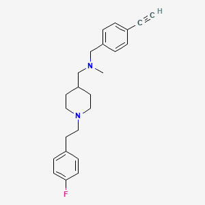 molecular formula C24H29FN2 B5060504 (4-ethynylbenzyl)({1-[2-(4-fluorophenyl)ethyl]-4-piperidinyl}methyl)methylamine 