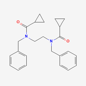 molecular formula C24H28N2O2 B5060566 N,N'-1,2-ethanediylbis(N-benzylcyclopropanecarboxamide) 
