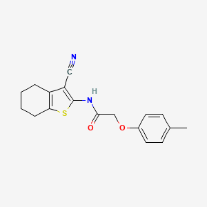molecular formula C18H18N2O2S B5060638 N-(3-cyano-4,5,6,7-tetrahydro-1-benzothien-2-yl)-2-(4-methylphenoxy)acetamide 