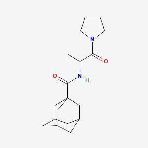 molecular formula C18H28N2O2 B5060678 N-[1-methyl-2-oxo-2-(1-pyrrolidinyl)ethyl]-1-adamantanecarboxamide 