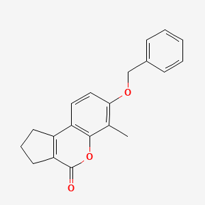 molecular formula C20H18O3 B5060693 7-(benzyloxy)-6-methyl-2,3-dihydrocyclopenta[c]chromen-4(1H)-one 