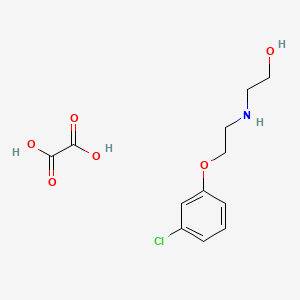 molecular formula C12H16ClNO6 B5060700 2-{[2-(3-chlorophenoxy)ethyl]amino}ethanol ethanedioate (salt) 