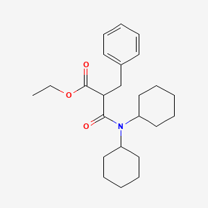 molecular formula C24H35NO3 B5060719 ethyl 2-benzyl-3-(dicyclohexylamino)-3-oxopropanoate 