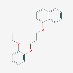 molecular formula C21H22O3 B5060729 1-[3-(2-ethoxyphenoxy)propoxy]naphthalene 