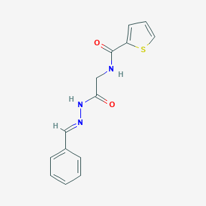 molecular formula C14H13N3O2S B506074 N-[2-(2-benzylidenehydrazino)-2-oxoethyl]-2-thiophenecarboxamide 