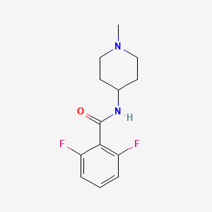 molecular formula C13H16F2N2O B5060782 2,6-difluoro-N-(1-methyl-4-piperidinyl)benzamide 