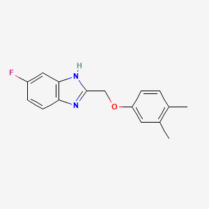 molecular formula C16H15FN2O B5060797 2-[(3,4-dimethylphenoxy)methyl]-5-fluoro-1H-benzimidazole 
