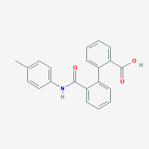 molecular formula C21H17NO3 B506080 2'-(p-Tolylcarbamoyl)-[1,1'-biphenyl]-2-carboxylic acid CAS No. 24013-64-7