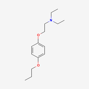molecular formula C15H25NO2 B5060800 N,N-diethyl-2-(4-propoxyphenoxy)ethanamine 