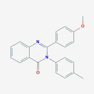 molecular formula C22H18N2O2 B506084 2-(4-methoxyphenyl)-3-(4-methylphenyl)-4(3H)-quinazolinone 