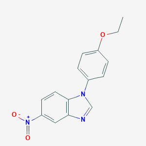molecular formula C15H13N3O3 B506088 1-(4-ethoxyphenyl)-5-nitro-1H-benzimidazole 
