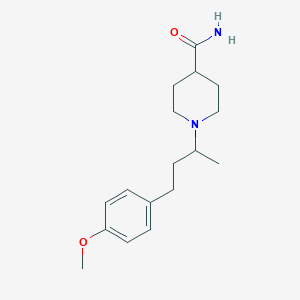 molecular formula C17H26N2O2 B5060963 1-[3-(4-methoxyphenyl)-1-methylpropyl]-4-piperidinecarboxamide 