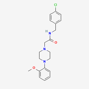 molecular formula C20H24ClN3O2 B5060974 N-(4-chlorobenzyl)-2-[4-(2-methoxyphenyl)-1-piperazinyl]acetamide 