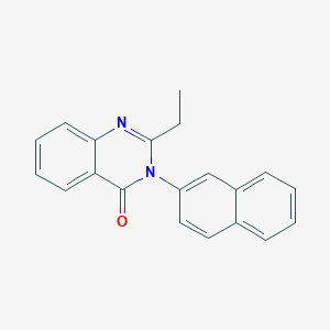 molecular formula C20H16N2O B506098 2-Ethyl-3-naphthalen-2-yl-3H-quinazolin-4-one 