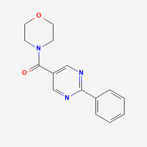 molecular formula C15H15N3O2 B5060988 4-[(2-phenyl-5-pyrimidinyl)carbonyl]morpholine 