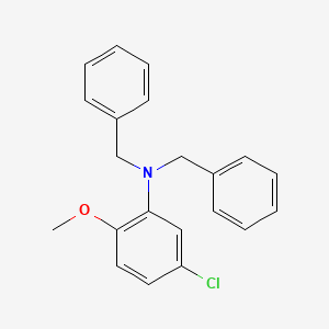 molecular formula C21H20ClNO B5061005 N,N-dibenzyl-5-chloro-2-methoxyaniline 
