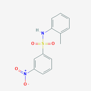 molecular formula C13H12N2O4S B506104 N-(2-甲基苯基)-3-硝基苯磺酰胺 CAS No. 385799-33-7