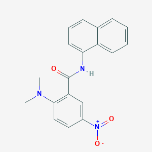 molecular formula C19H17N3O3 B506105 2-(dimethylamino)-5-nitro-N-(1-naphthyl)benzamide 