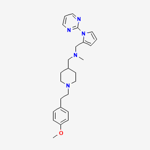 molecular formula C25H33N5O B5061066 ({1-[2-(4-methoxyphenyl)ethyl]-4-piperidinyl}methyl)methyl{[1-(2-pyrimidinyl)-1H-pyrrol-2-yl]methyl}amine 