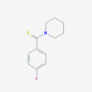 molecular formula C12H14FNS B506108 1-(4-Fluorobenzothioyl)piperidine 