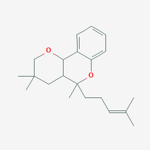 molecular formula C21H30O2 B5061096 3,3,5-trimethyl-5-(4-methyl-3-penten-1-yl)-3,4,4a,10b-tetrahydro-2H,5H-pyrano[3,2-c]chromene 