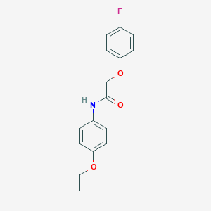 molecular formula C16H16FNO3 B506111 N-(4-ethoxyphenyl)-2-(4-fluorophenoxy)acetamide CAS No. 312506-16-4