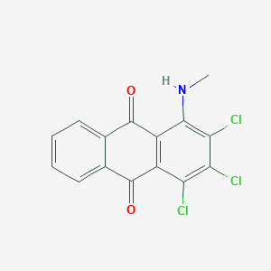 molecular formula C15H8Cl3NO2 B5061127 1,2,3-trichloro-4-(methylamino)anthra-9,10-quinone 