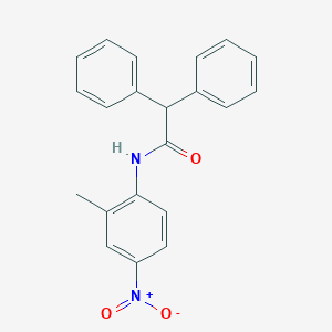 molecular formula C21H18N2O3 B506113 N-(2-methyl-4-nitrophenyl)-2,2-diphenylacetamide 