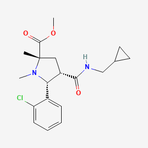 molecular formula C19H25ClN2O3 B5061136 methyl (2S*,4S*,5R*)-5-(2-chlorophenyl)-4-{[(cyclopropylmethyl)amino]carbonyl}-1,2-dimethyl-2-pyrrolidinecarboxylate 
