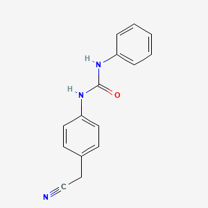 molecular formula C15H13N3O B5061146 N-[4-(cyanomethyl)phenyl]-N'-phenylurea 