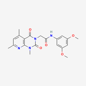 molecular formula C20H22N4O5 B5061148 N-(3,5-dimethoxyphenyl)-2-(1,5,7-trimethyl-2,4-dioxo-1,4-dihydropyrido[2,3-d]pyrimidin-3(2H)-yl)acetamide 