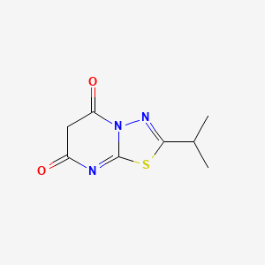 molecular formula C8H9N3O2S B5061232 2-isopropyl-5H-[1,3,4]thiadiazolo[3,2-a]pyrimidine-5,7(6H)-dione 