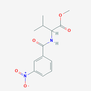 molecular formula C13H16N2O5 B5061240 methyl N-(3-nitrobenzoyl)valinate 