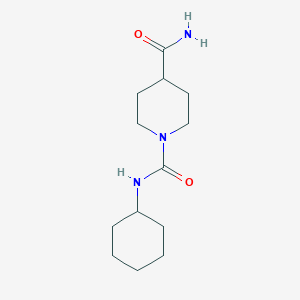 molecular formula C13H23N3O2 B5061269 N~1~-cyclohexyl-1,4-piperidinedicarboxamide 