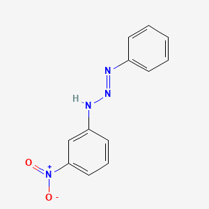 molecular formula C12H10N4O2 B5061312 3-(3-nitrophenyl)-1-phenyl-1-triazene CAS No. 63193-60-2