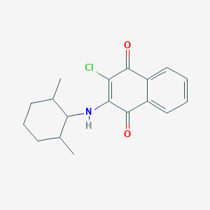 molecular formula C18H20ClNO2 B5061323 2-chloro-3-[(2,6-dimethylcyclohexyl)amino]naphthoquinone 