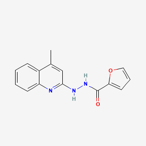 molecular formula C15H13N3O2 B5061326 N'-(4-methyl-2-quinolinyl)-2-furohydrazide 