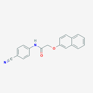 molecular formula C19H14N2O2 B506134 N-(4-cyanophenyl)-2-(2-naphthyloxy)acetamide 