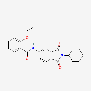 molecular formula C23H24N2O4 B5061357 N-(2-cyclohexyl-1,3-dioxo-2,3-dihydro-1H-isoindol-5-yl)-2-ethoxybenzamide 