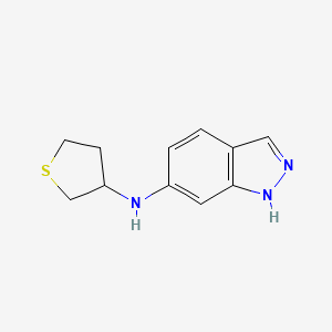 molecular formula C11H13N3S B5061359 N-(tetrahydro-3-thienyl)-1H-indazol-6-amine 