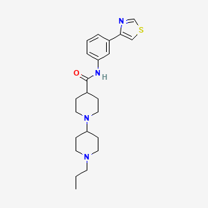 molecular formula C23H32N4OS B5061373 1'-propyl-N-[3-(1,3-thiazol-4-yl)phenyl]-1,4'-bipiperidine-4-carboxamide 