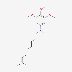 molecular formula C19H31NO3 B5061380 (8-methyl-7-nonen-1-yl)(3,4,5-trimethoxyphenyl)amine 