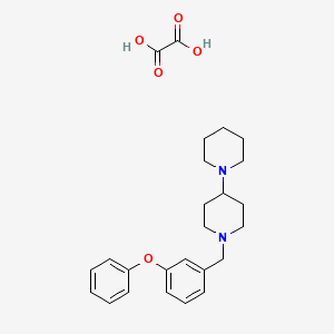 molecular formula C25H32N2O5 B5061387 1'-(3-phenoxybenzyl)-1,4'-bipiperidine oxalate 